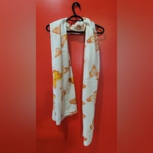 Exclusive Cashmere Unisex Long Knit Scarf, 80 IN X 27 IN, Orange